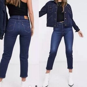 Levi's Premium 724 High Rise Straight Leg Jeans Size: 26